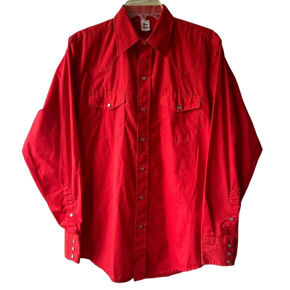 Malco Modes Vintage Western Square Dance Pearl Snap Shirt Red Women's Size Med - Picture 1 of 13